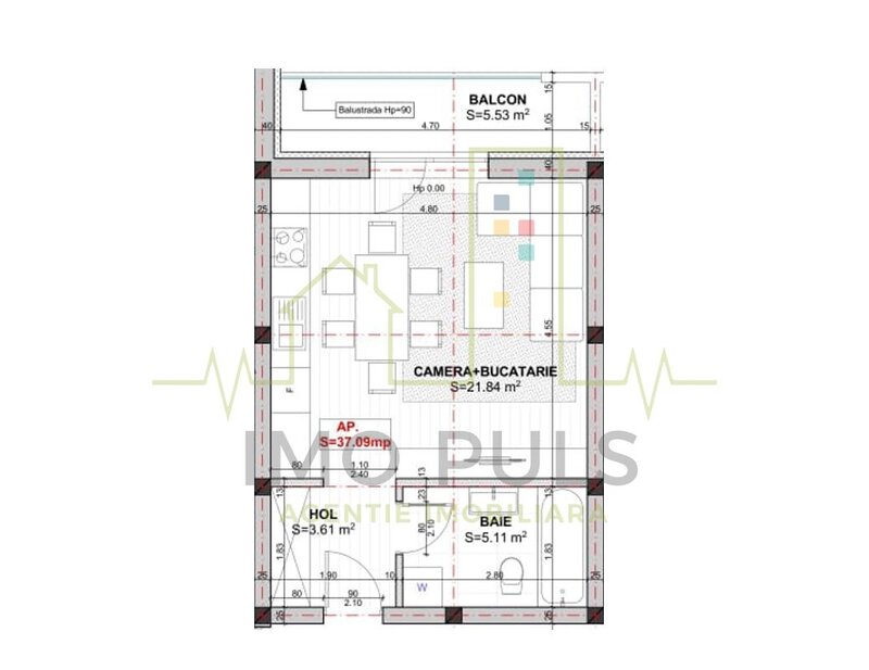 Giorc apartament cu o camera. Parcare inclusa